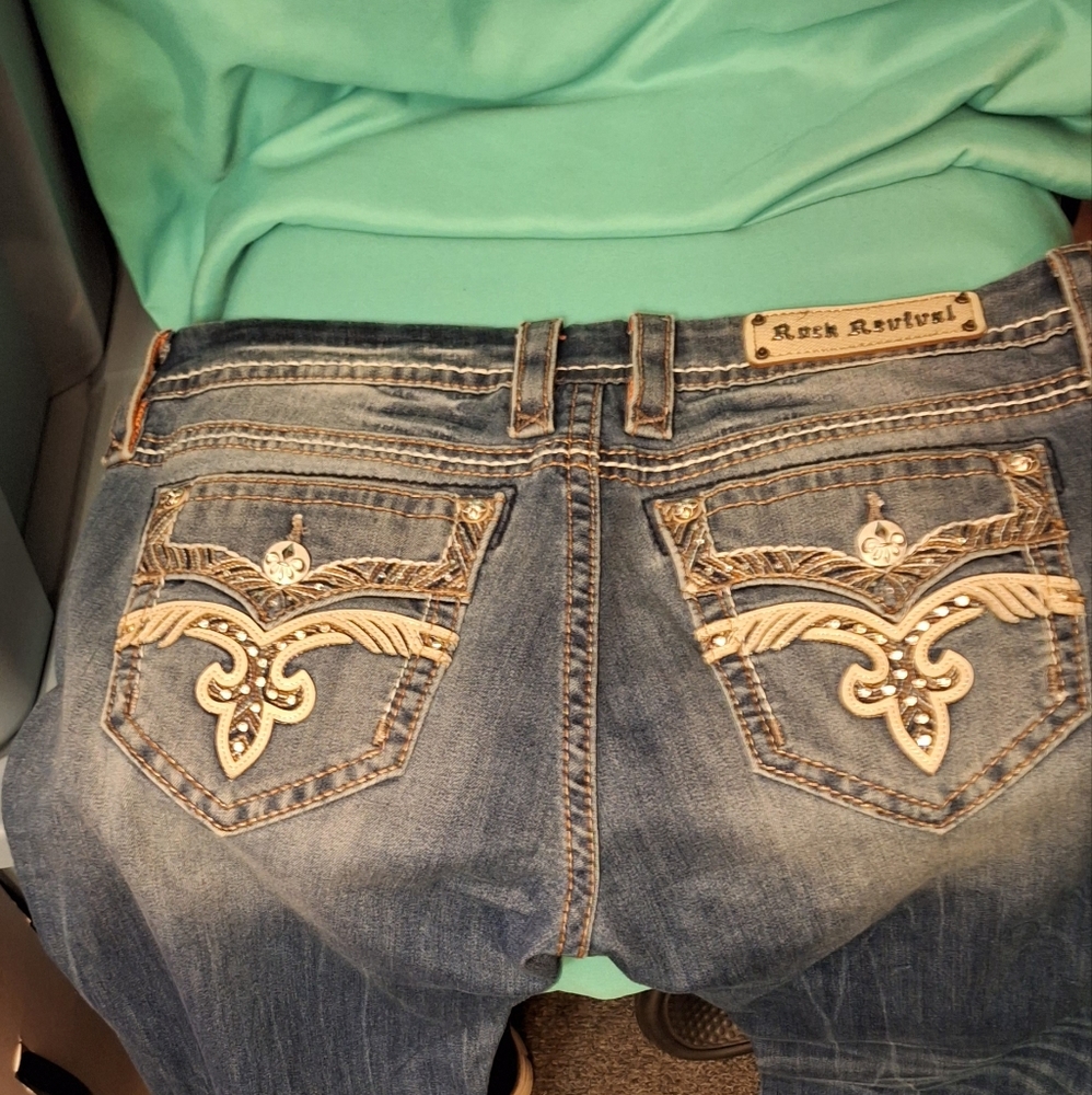 Womens rock revival jeans